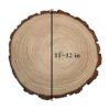 BESTWD 2 rebanadas de madera grandes de 11 a 12 pulgadas