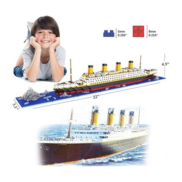 BIDIUTOY Titanic Ship Juego de bloques de construcción de_2