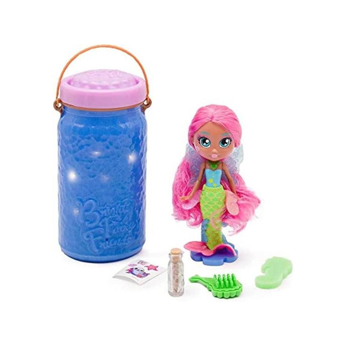 BFF Muñeca de sirena brillante con alas que cambian de