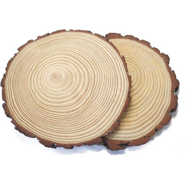 BESTWD 2 rebanadas de madera grandes de 11 a 12 pulgadas