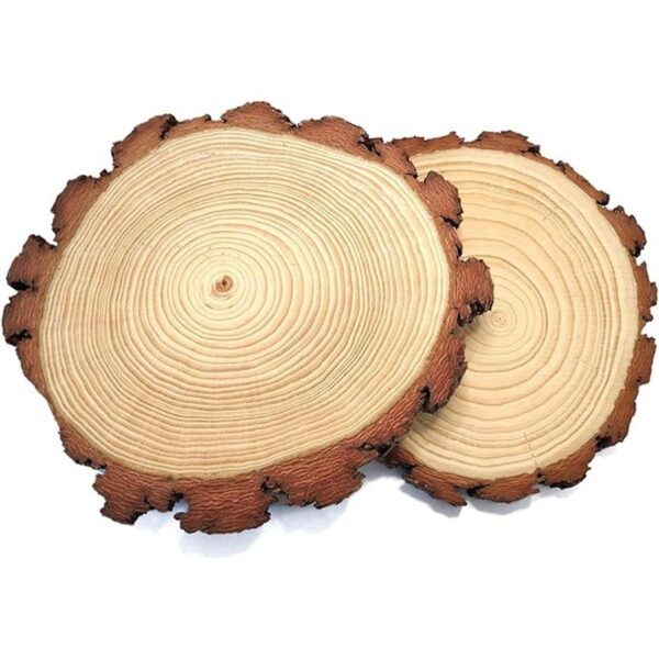 BESTWD 2 rebanadas de madera grandes de 11 a 12 pulgadas