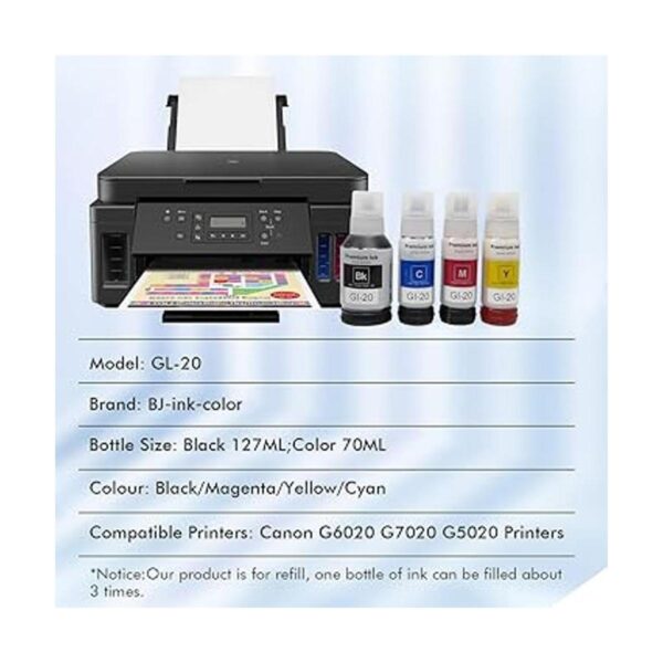 BJINK Cartucho de tinta de repuesto compatible con Canon_3