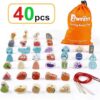 BMTOYS Montessori Juguetes educativos de enhebrado de_2