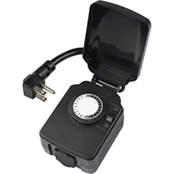 BNLINK Temporizador mecánico de luz para exteriores de 24_1