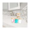 BKYFPQ 4 Pack Glass Qtip Holder Dispenser Bathroom Jars_3