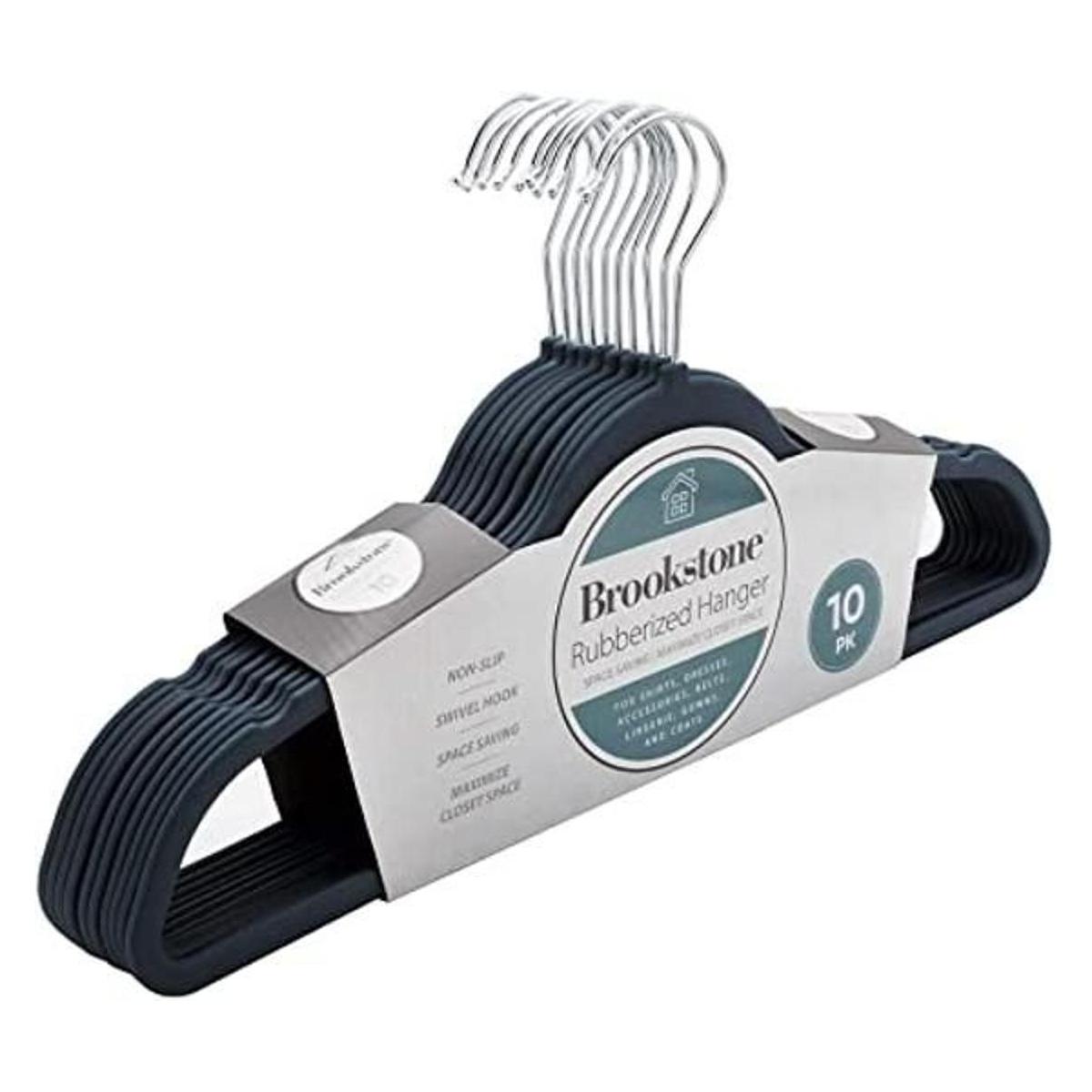 BROOKSTONE Paquete de 10 ganchos de plástico con
