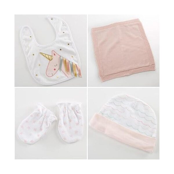 Baby Aspen Set de regalo de 5 piezas blanco rosado_5