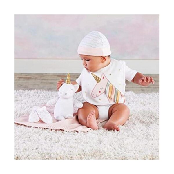 Baby Aspen Set de regalo de 5 piezas blanco rosado_1