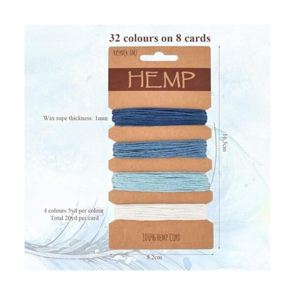 BUYGOO 25 colores 160 yardas cuerda de cáñamo para la_2