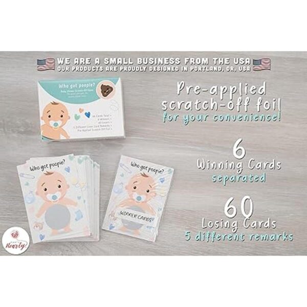 Baby Shower Games 66 tarjetas de rifa fiesta intensa_2