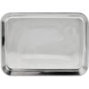 Bandeja rectangular de acero inoxidable pequeña juego de_4