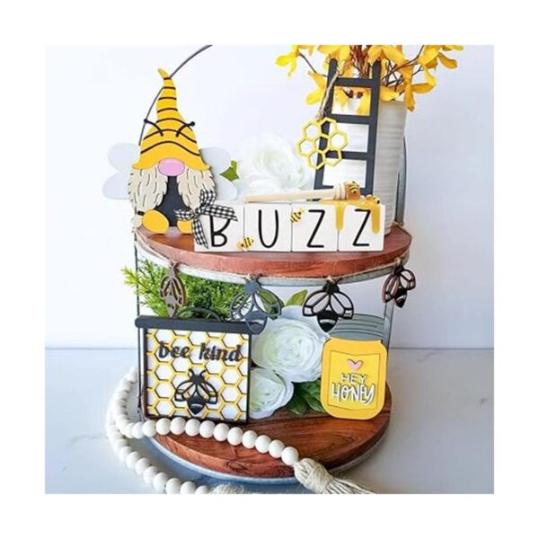 Bandeja escalonada para decoración de abejas mini bloques_5