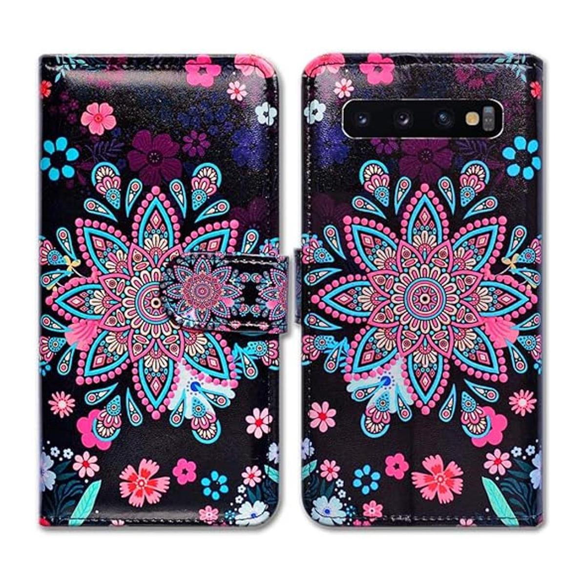Bcov Funda para Galaxy S10 Plus funda de piel con diseño