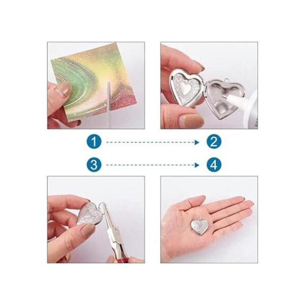 Beadthoven 10 piezas de acero inoxidable 304 medallón_4