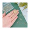 Beebeecraft 1 caja de 20 aretes con cierre chapado en oro_3