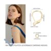 Beebeecraft 1 caja de 20 aretes con cierre chapado en oro_2
