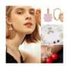 Beebeecraft 1 caja de 20 aretes con cierre chapado en oro_6