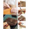 Becho Juego de 5 agujas para coser punzón con mango de