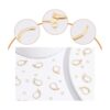 Beebeecraft 1 caja de 20 aretes con cierre chapado en oro_4