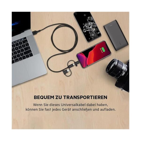 Belkin Cable universal 3 en 1 USBC Lightning cable de