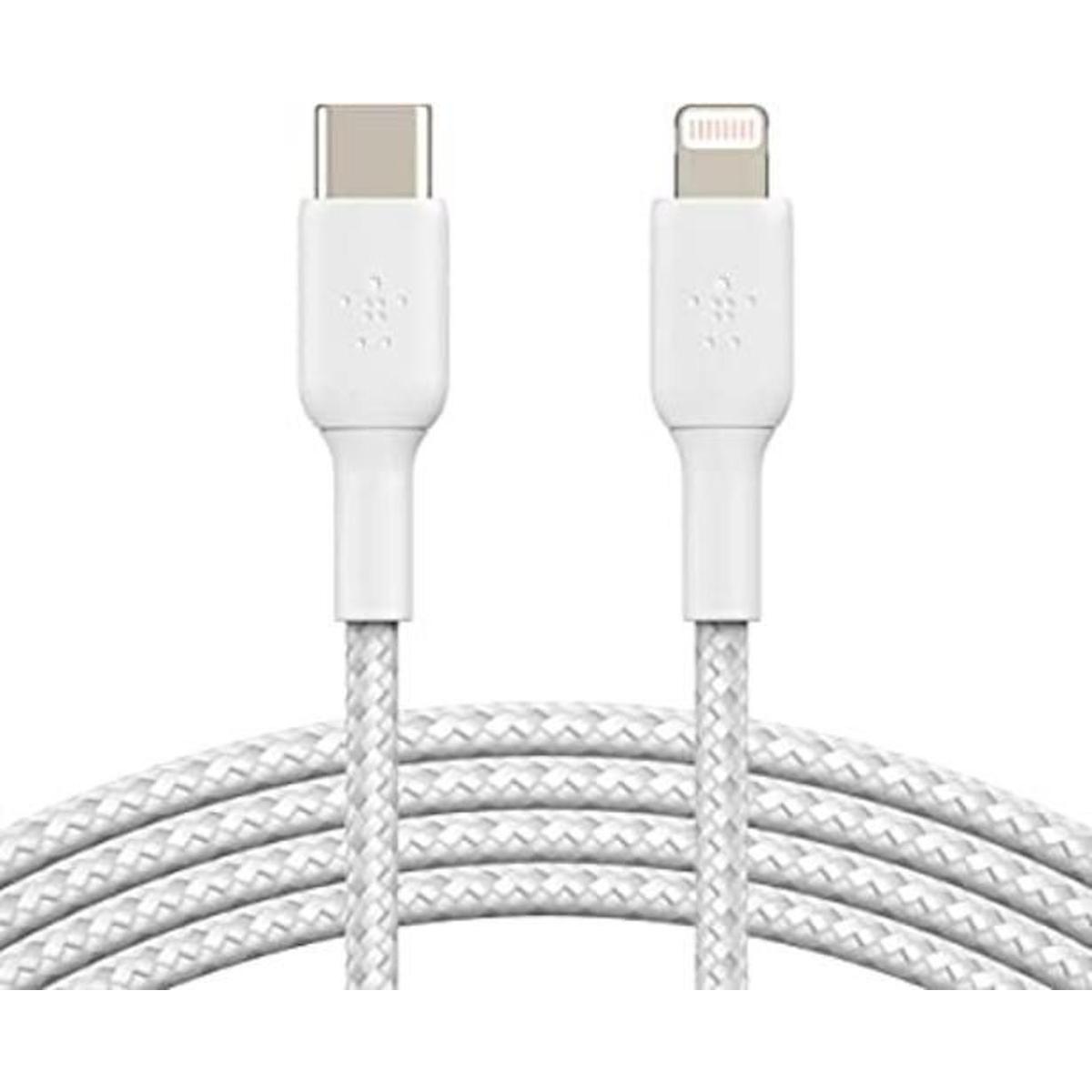 Belkin Cable trenzado USB C a Lightning con certificación