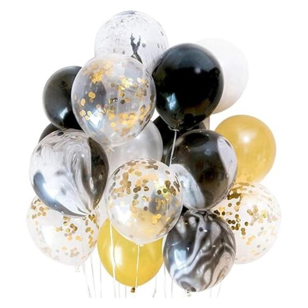 Hatcher lee Juego de globos dorados y pancarta de Feliz_3
