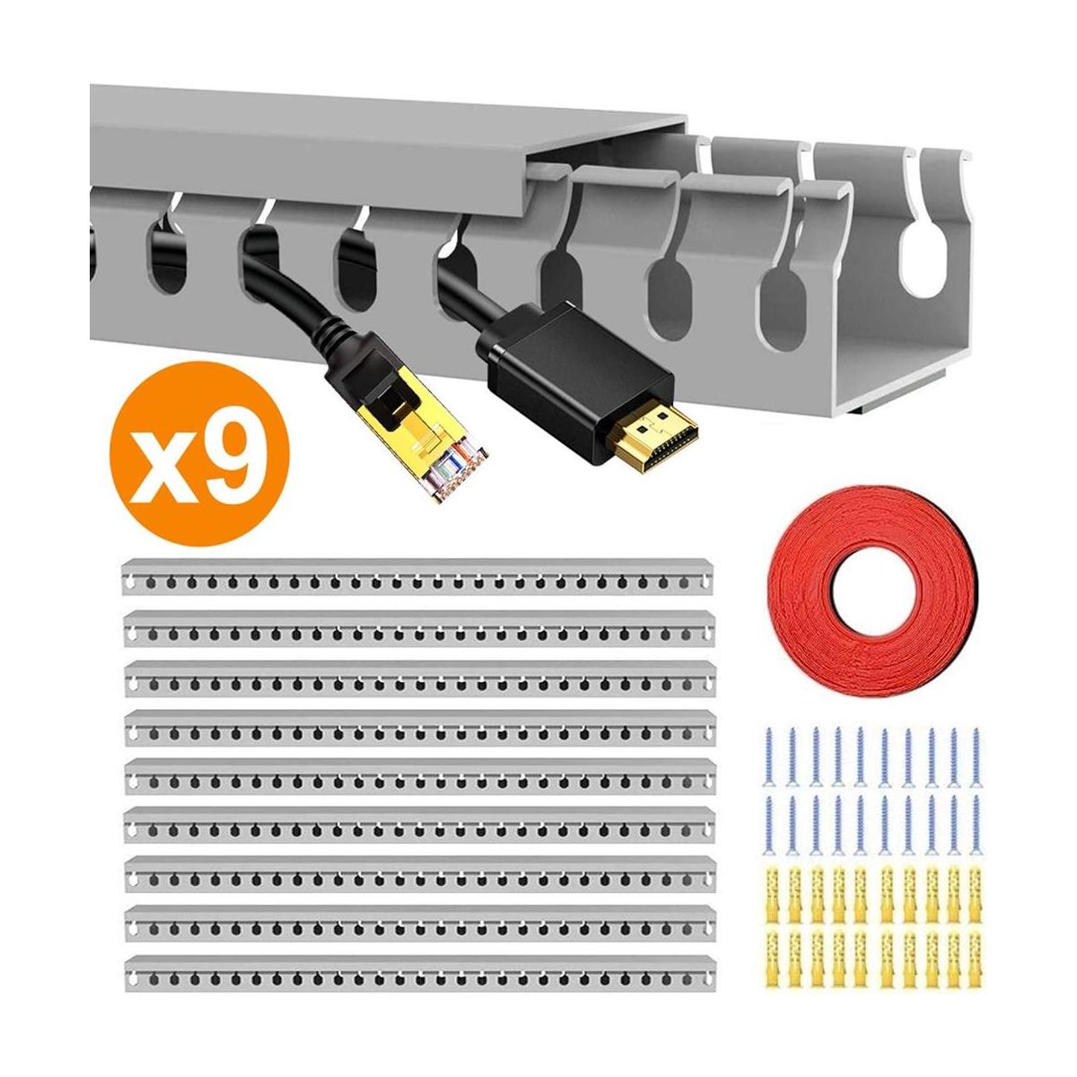 Kit de canalización de cables 138 pulgadas de ranura
