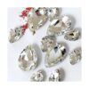 Teardrop Crystal Sew On Rhinestone Pointback Glass Sew on_1