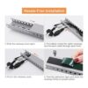 Kit de canalización de cables 138 pulgadas de ranura_5