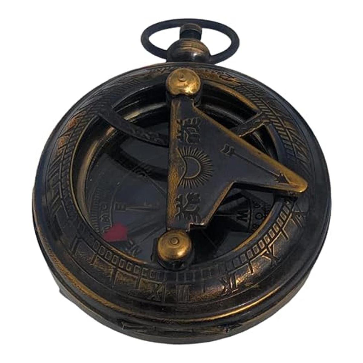 NauticalMart Brújula de latón para reloj de sol diseño