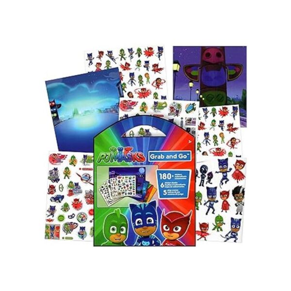 PJ Masks Paquete de libro para colorear con calcomanías._3