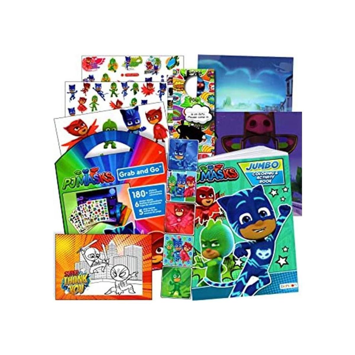 PJ Masks Paquete de libro para colorear con calcomanías.
