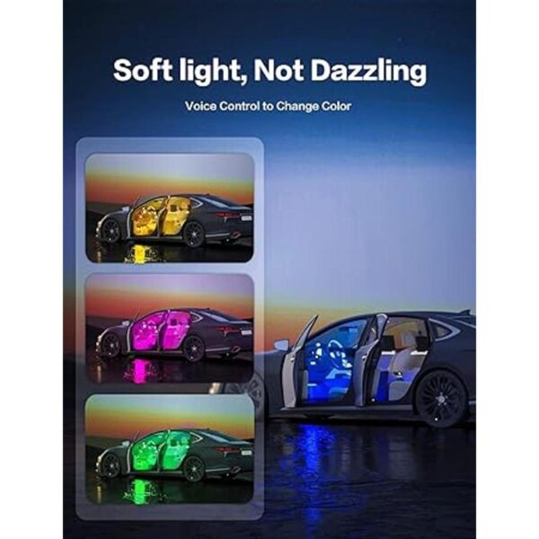 Luces interiores RGB para automóvil diseño 2 en 1 4_3