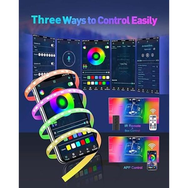 Luces interiores RGB para automóvil diseño 2 en 1 4_2