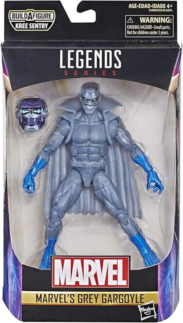 Marvel Capitán Marvel Figura de gárgola gris de 6_2