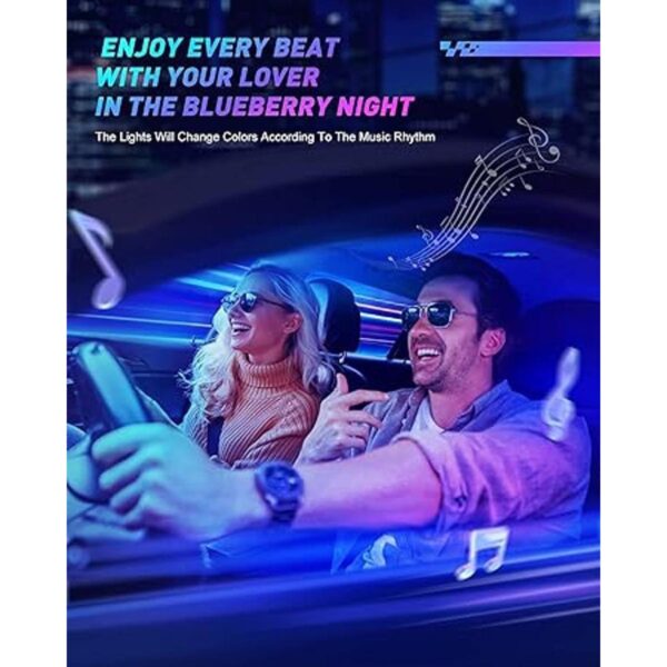 Luces interiores RGB para automóvil diseño 2 en 1 4_5
