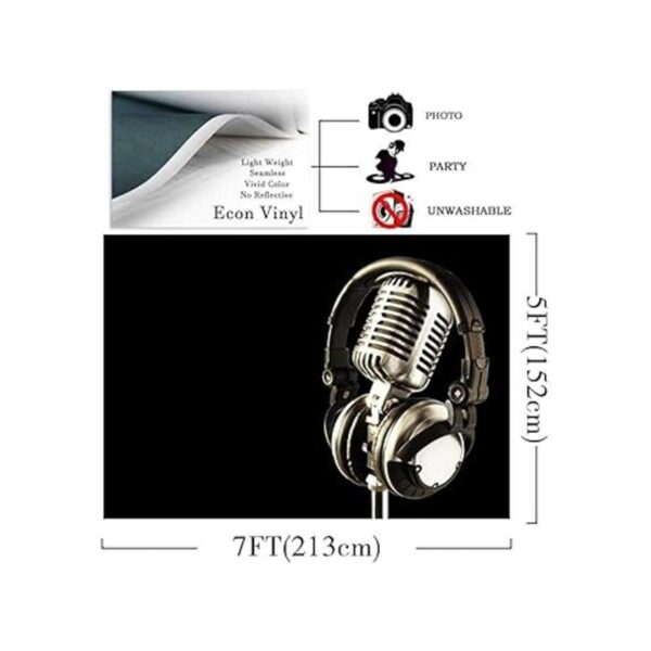 FEASRT Fondo de fotografía para auriculares para fiesta 7_2