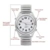 Reloj parlante atómico Se establece con un toque de_2