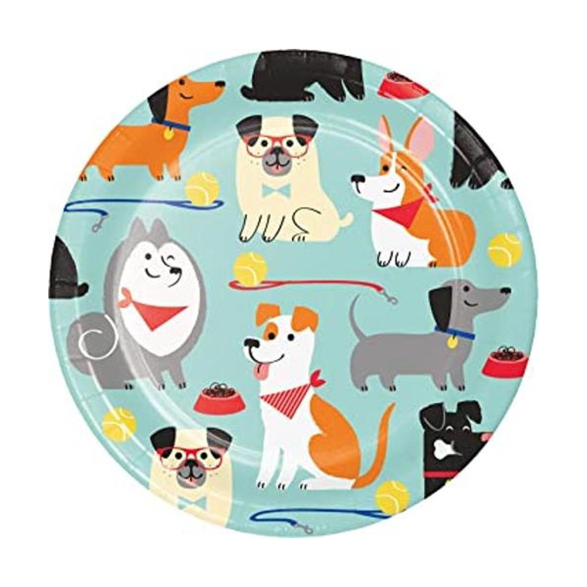 Platos de postre de fiesta para perros 24 ct