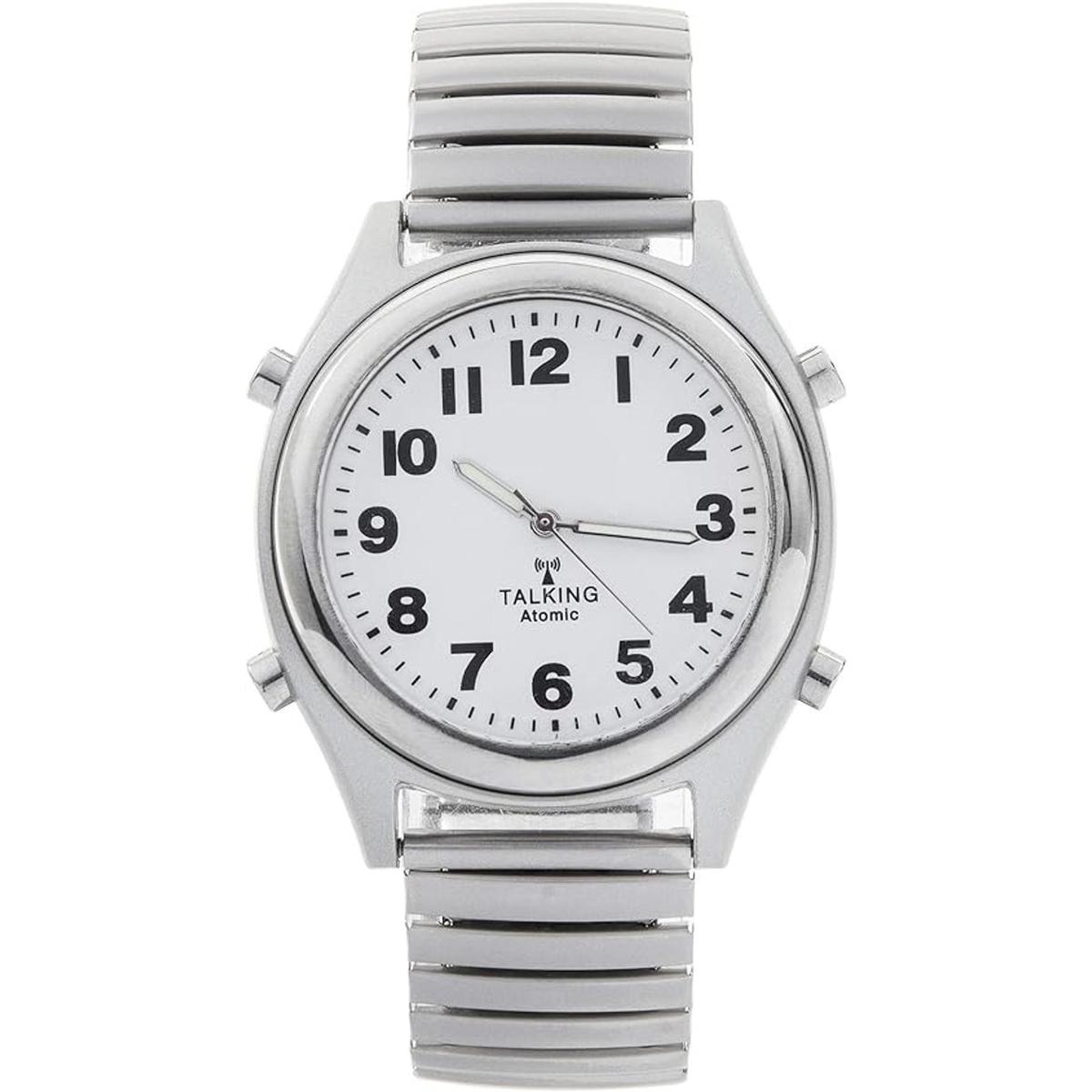 Reloj parlante atómico Se establece con un toque de
