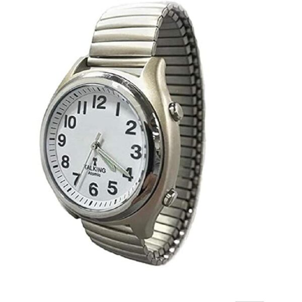 Reloj parlante atómico Se establece con un toque de_3