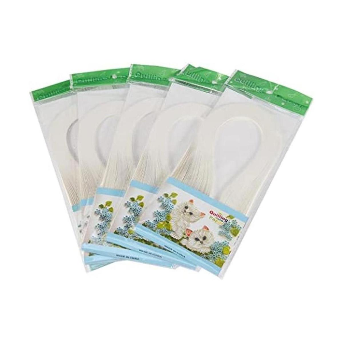 Juego de 600 tiras de papel para manualidades 1.2 x 15.4