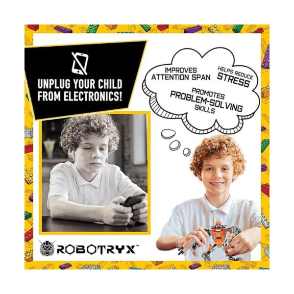 JitteryGit Juguete de construcción de robot para niños_5
