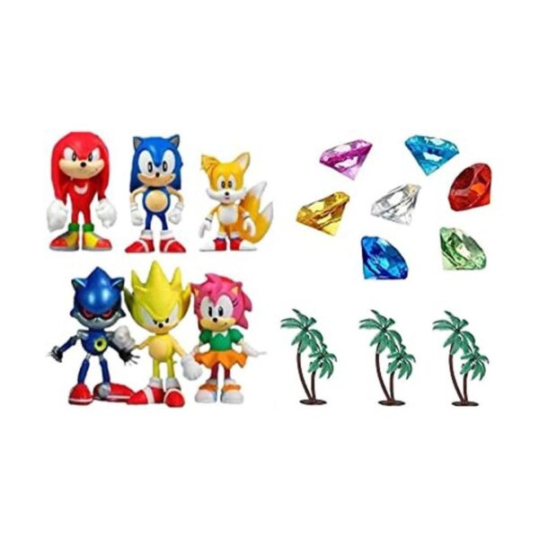 Classic Sonic and Friends Juego de figuras de 15 piezas_1
