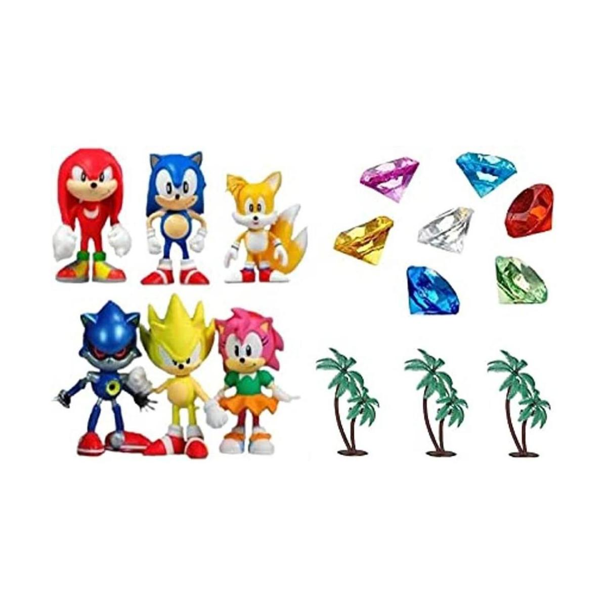 Classic Sonic and Friends Juego de figuras de 15 piezas