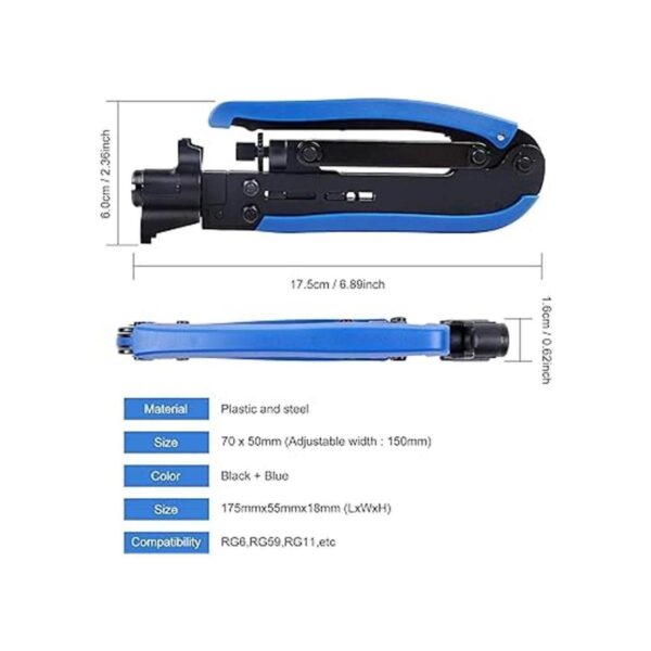 Knoweasy Kit de prensado de cables coaxiales herramienta_2