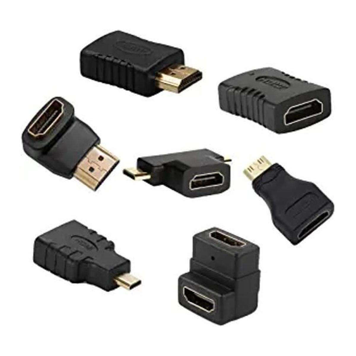 Kit de adaptadores Hdmi 7 adaptadores Mini Hdmi a Micro