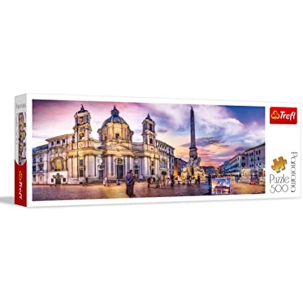 Trefl 500 Piece Panorama Jigsaw Puzzle Piazza Navona_1