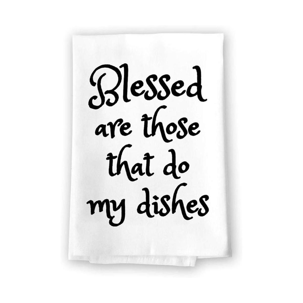 Honey Dew Gifts Toallas de cocina divertidas Blessed are