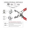 CHEPULA Craftsmanship Juego de 200 botones de metal con_3